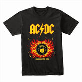 AC/DC "Highway to Hell" Fiery Tribute Graphic T-Shirt