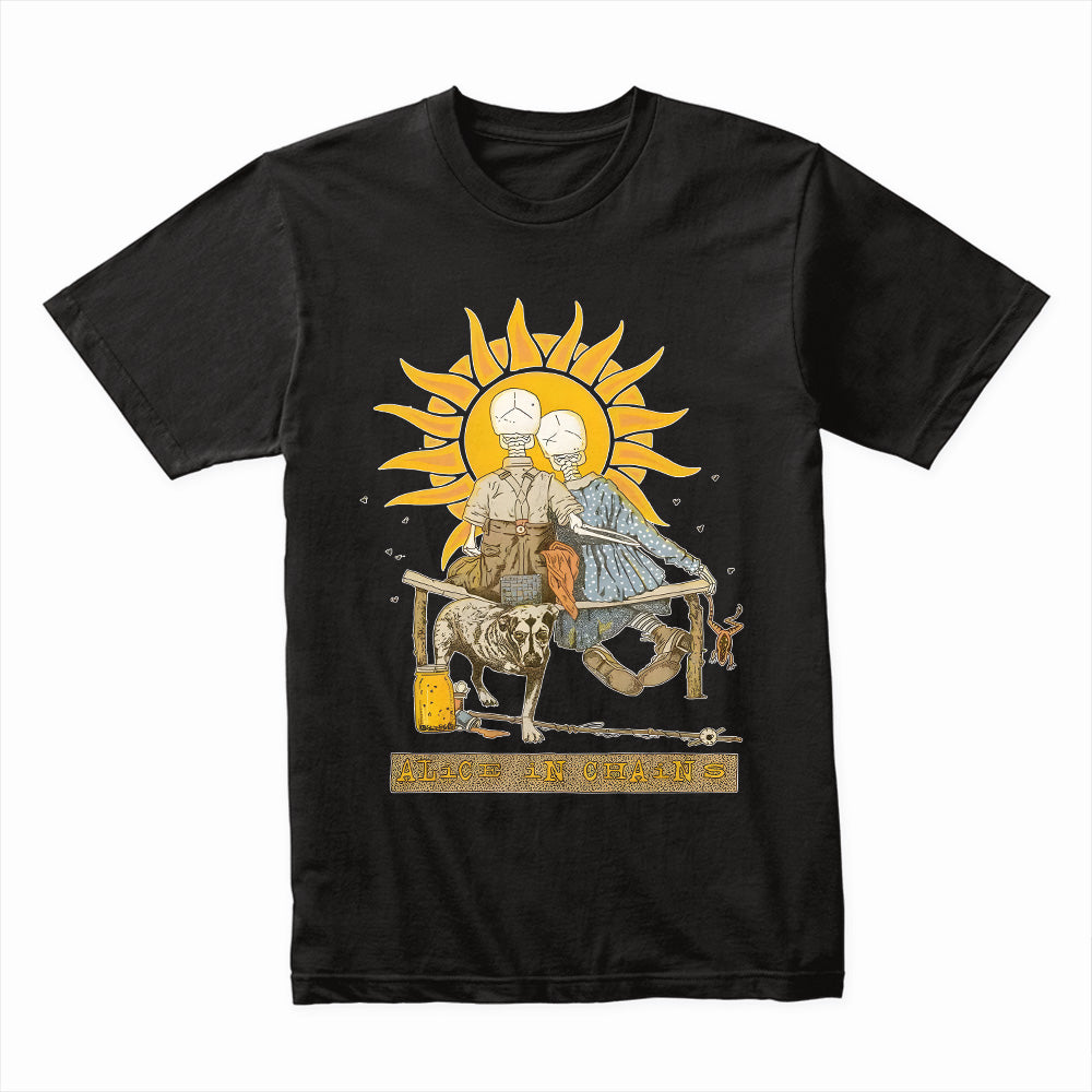 Alice in Chains "Skeleton Sun" T-Shirt – Grunge Rock Artistic Merch