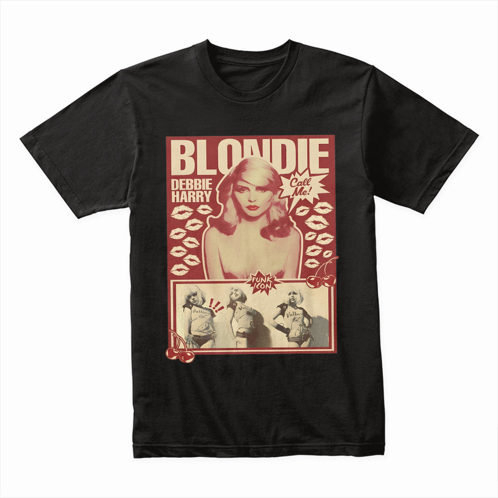 Blondie "Call Me" Retro Pop Art T-Shirt – Debbie Harry Punk Icon Tee