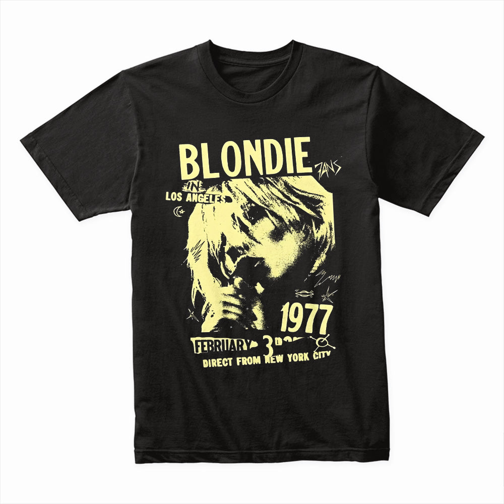 Vintage Blondie 1977 Concert T-Shirt – Punk Rock Retro Tee