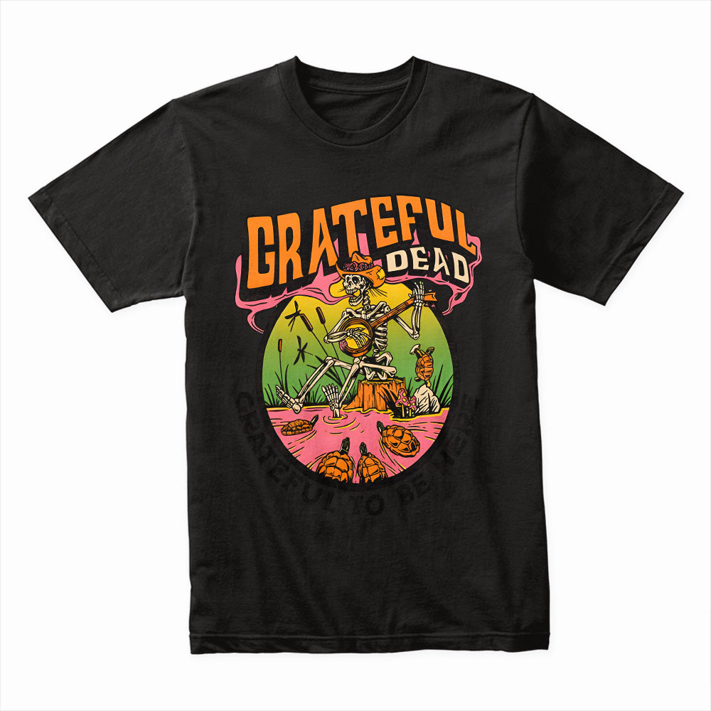 Grateful Dead Swamp Skeleton T-Shirt – Retro Psychedelic Jam Band Tee
