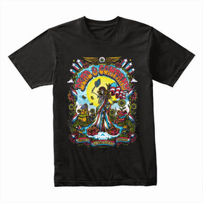Dead & Company Psychedelic Tour T-Shirt – Vibrant Grateful Dead-Inspired Artwork