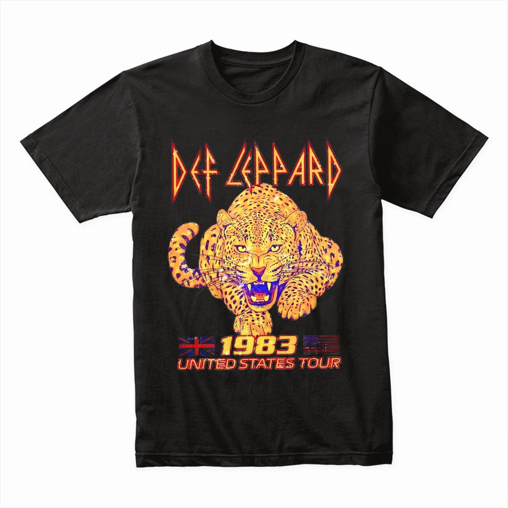 Def Leppard 1983 U.S. Tour T-Shirt – Retro Rock Concert Tee