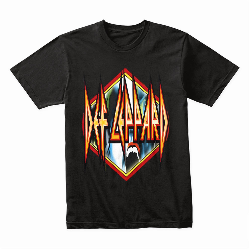 Def Leppard Screaming Face T-Shirt – Vintage Rock & Heavy Metal Graphic Tee