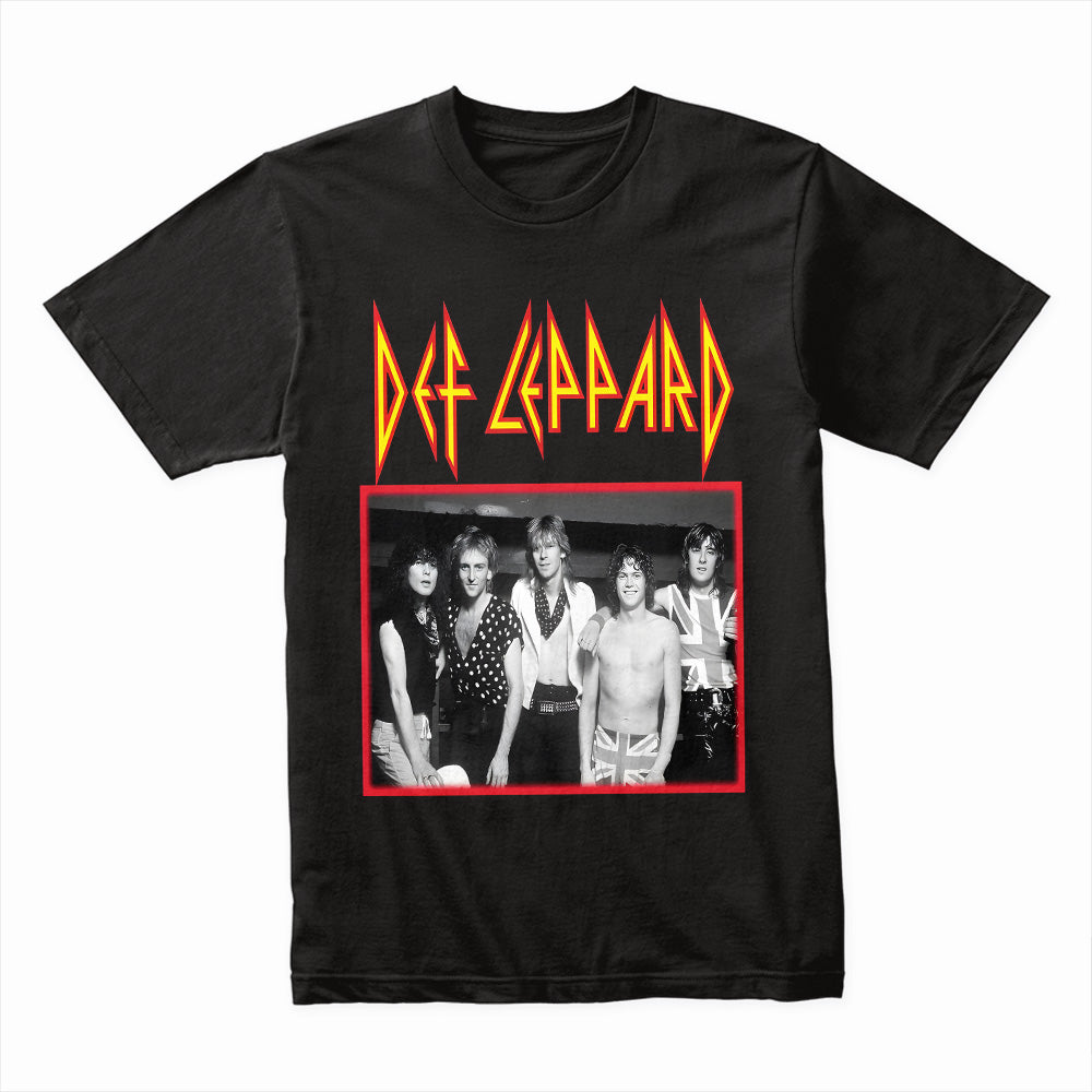 Def Leppard Classic Band Photo T-Shirt – Vintage Hard Rock & Metal Tee