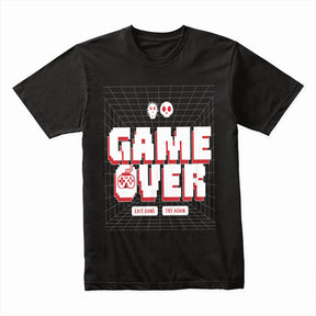 "GAME OVER" Retro Pixel Art Gaming T-Shirt