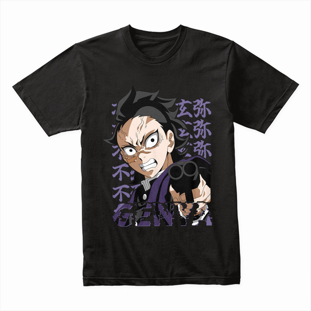 Genya Shinazugawa T-Shirt – Demon Slayer Fierce Warrior