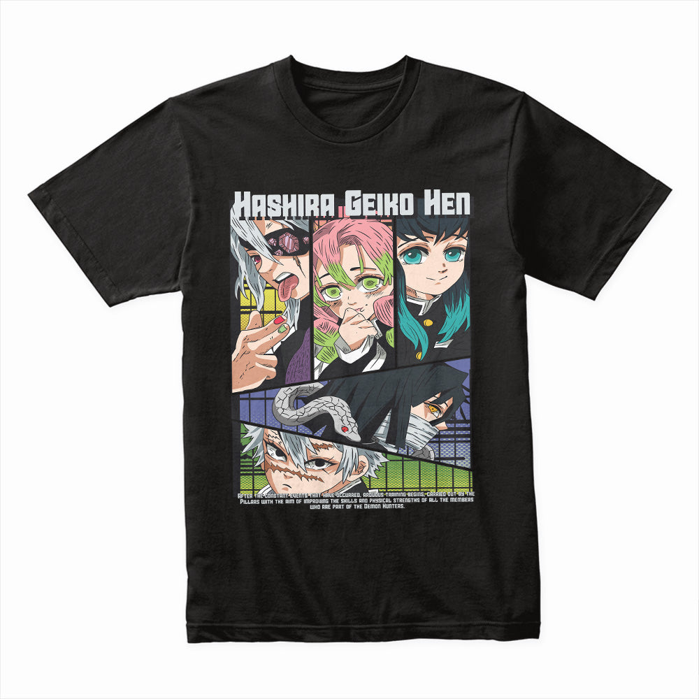 Demon Slayer: Hashira Training Arc T-Shirt – Elite Hashira Anime Graphic Tee