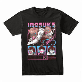 Inosuke Hashibira Beast Breathing Action T-Shirt – Demon Slayer Edition