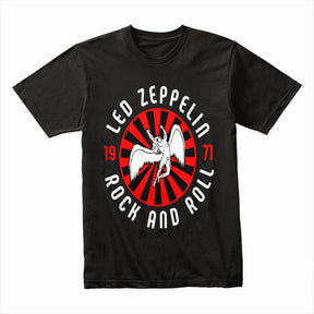 Led Zeppelin 1971 Rock & Roll T-Shirt – Iconic Swan Song Icarus Design