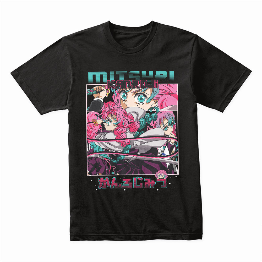 Mitsuri Kanroji "Love Hashira Warrior" T-Shirt – Dynamic Demon Slayer Streetwear