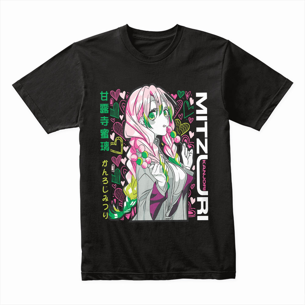 Mitsuri Kanroji "Love Hashira" T-Shirt – Vibrant Demon Slayer Anime Streetwear
