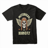 Motorhead – Born to Fly Vintage Aviator Skull T-Shirt