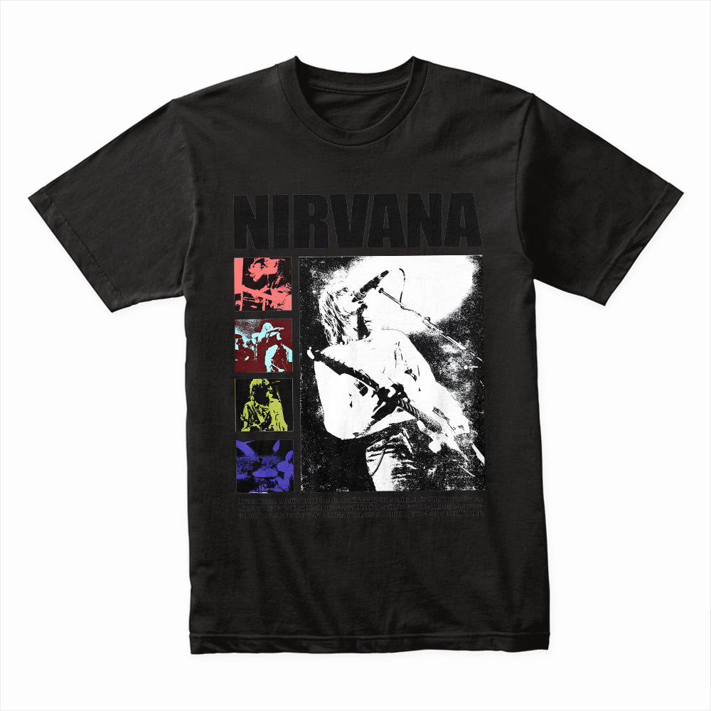 Nirvana Live Performance T-Shirt – Grunge Rock Tribute