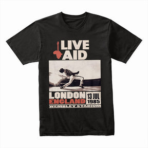 Live Aid 1985 Queen T-Shirt – Iconic Freddie Mercury Wembley Performance