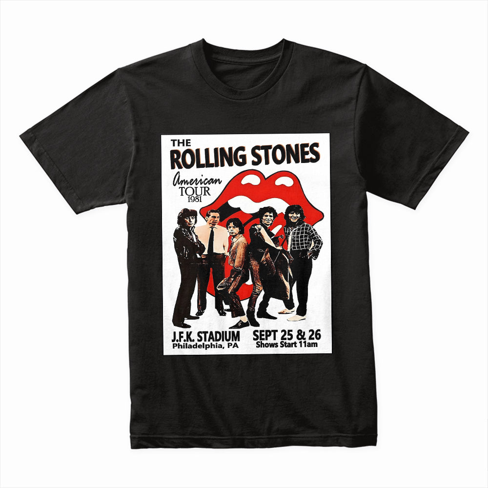The Rolling Stones 1981 American Tour T-Shirt – Vintage Concert Poster Tee