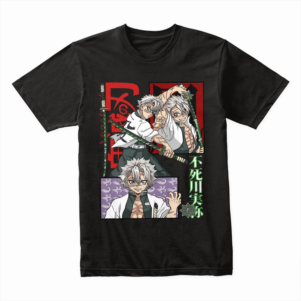 Sanemi Shinazugawa Demon Slayer T-Shirt – Fierce Wind Hashira Anime Tee