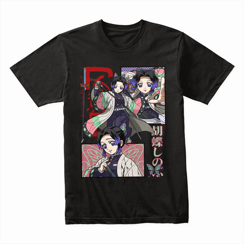 Shinobu Kocho Manga Panel T-Shirt – Insect Pillar Demon Slayer Tribute
