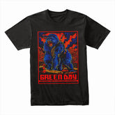 Green Day Rampaging Gorilla Concert Poster T-Shirt