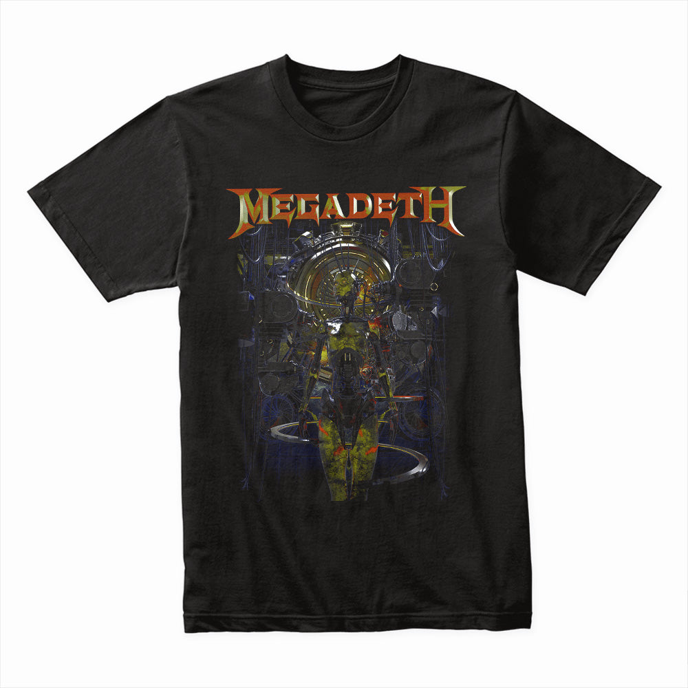 "Megadeth" – Cybernetic Vic Rattlehead Dystopia Design T-Shirt