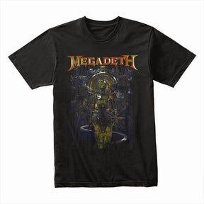"Megadeth" – Cybernetic Vic Rattlehead Dystopia Design T-Shirt