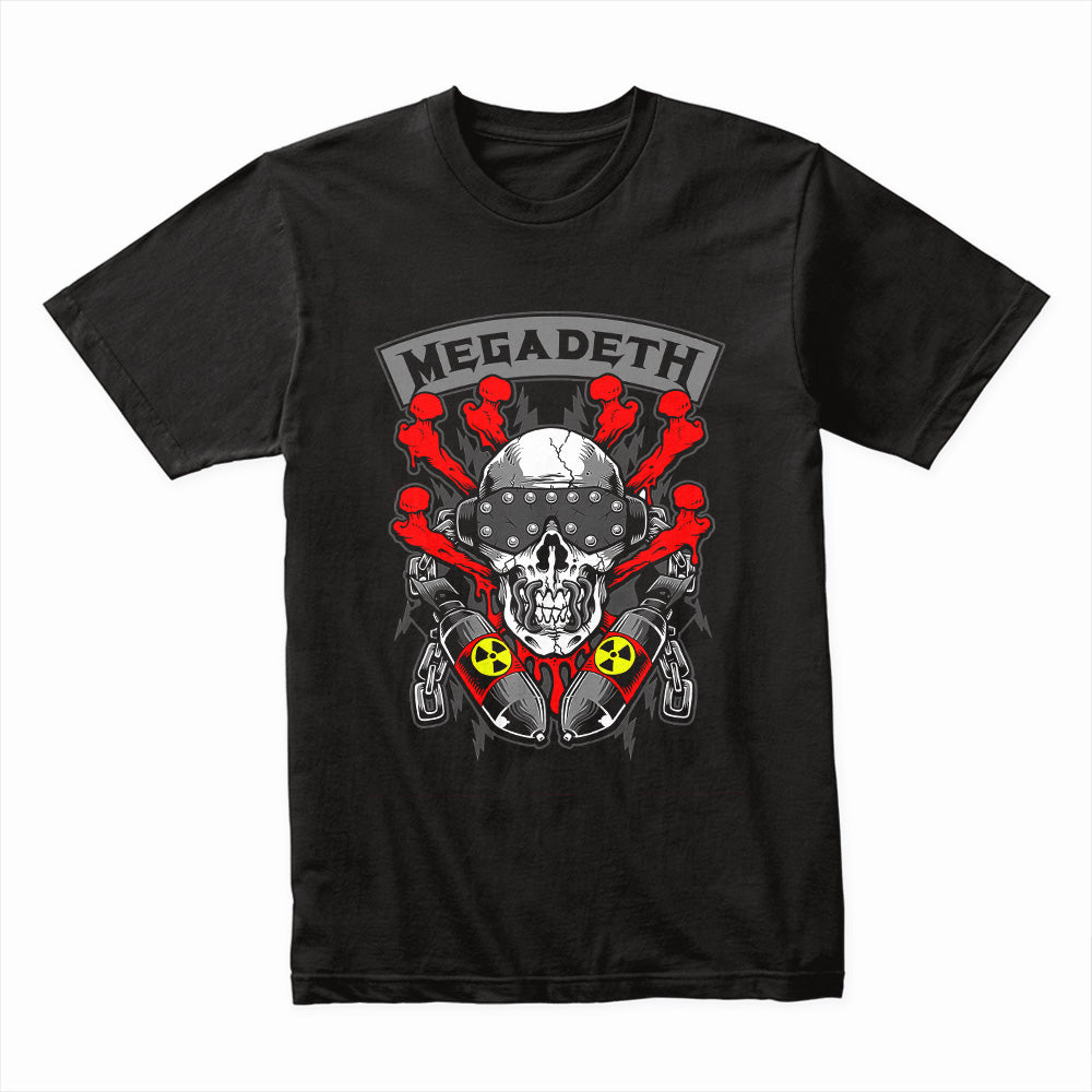 "Megadeth" – Vic Rattlehead Nuclear Warfare Design T-Shirt