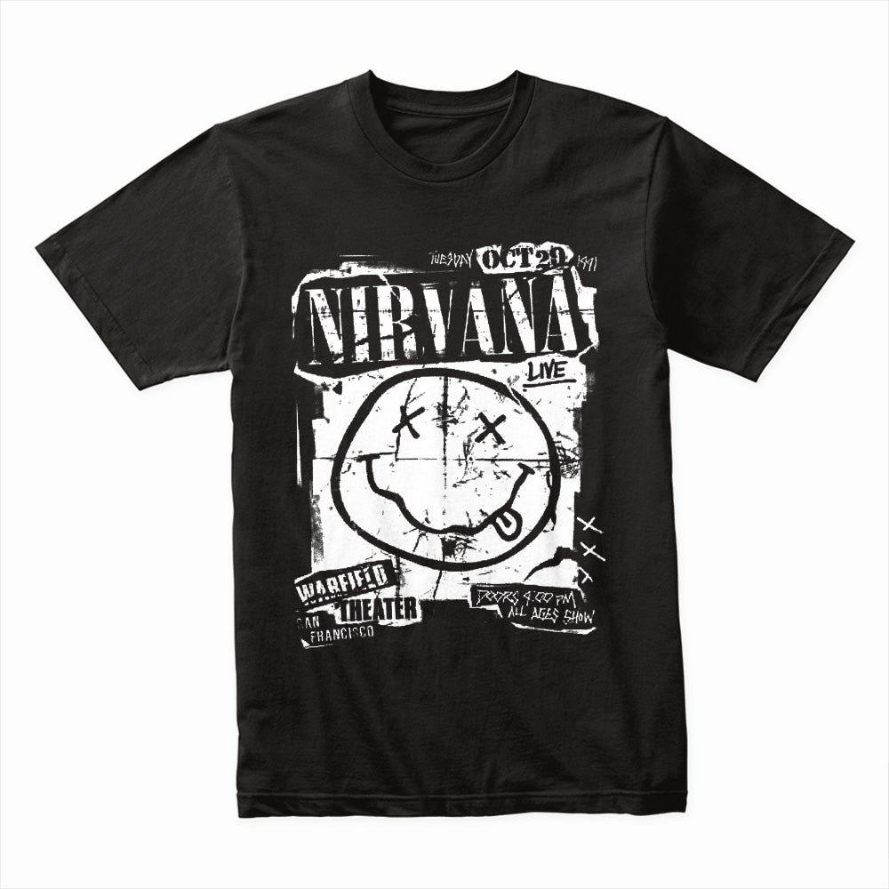 "Nirvana - Warfield Theater 1991" Vintage Concert T-Shirt