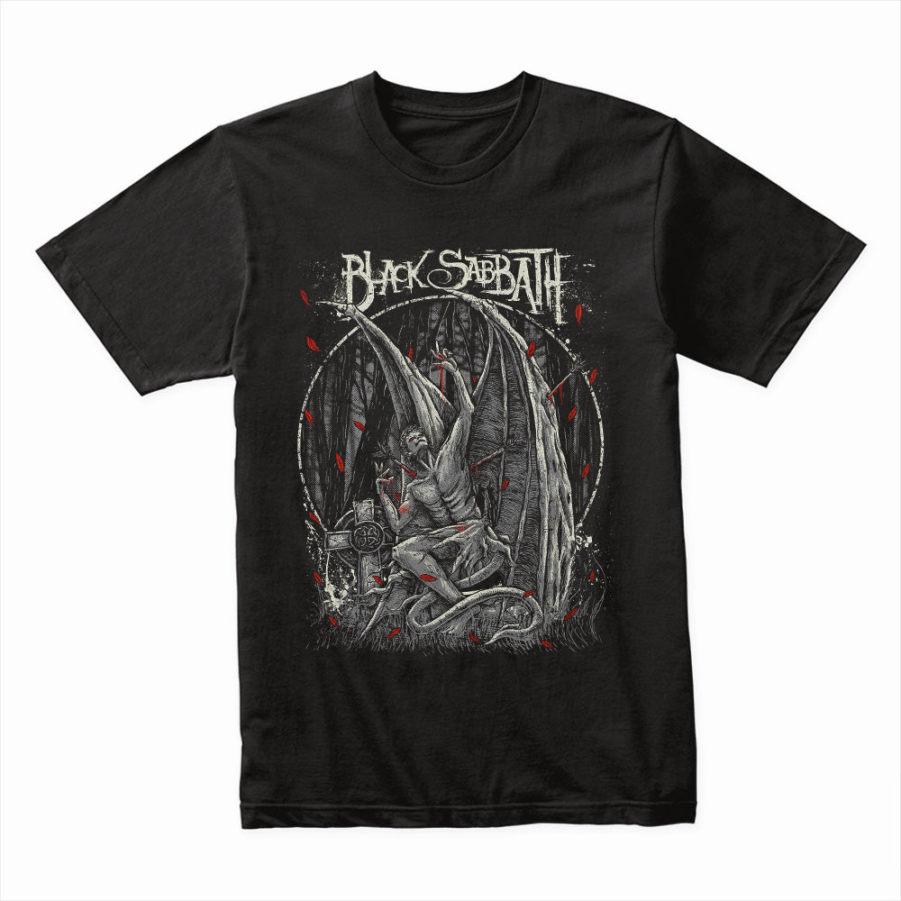 Black Sabbath "Fallen Angel" Dark Gothic Metal T-Shirt