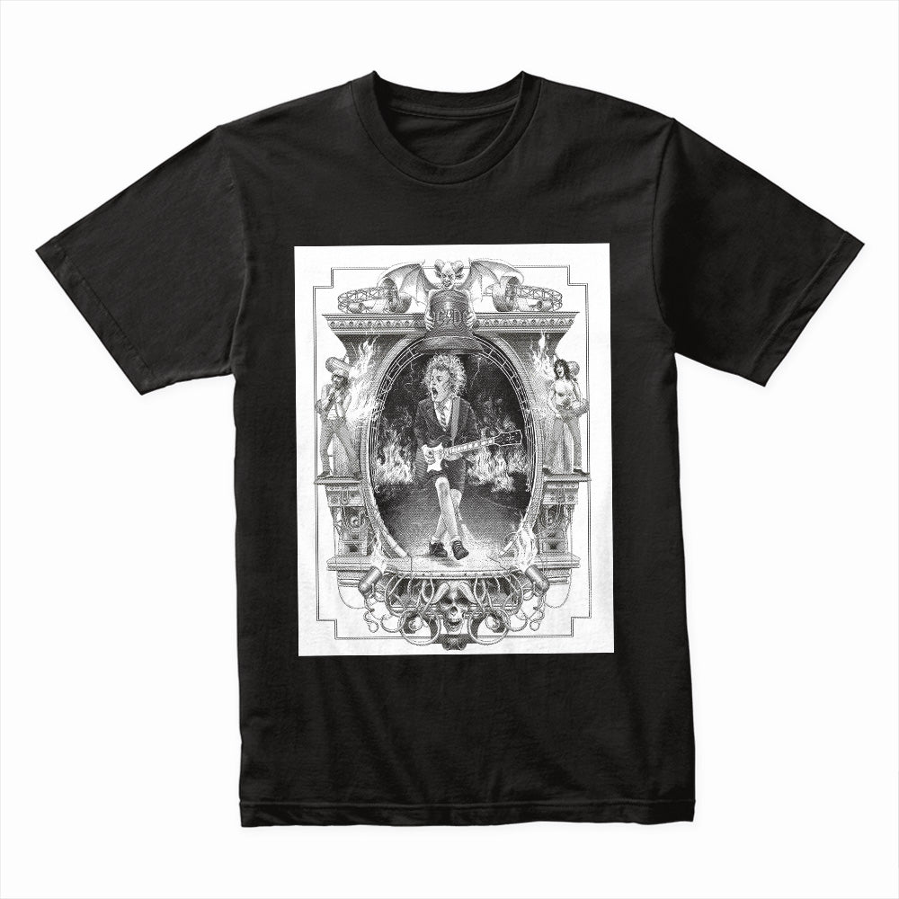 "Rock Throne" Baroque-Inspired Angus Young Tribute T-Shirt