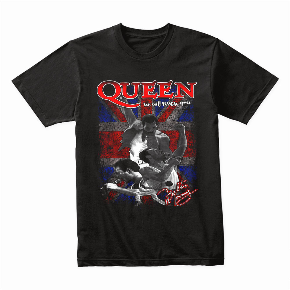 Queen "We Will Rock You" Freddie Mercury Tribute T-Shirt