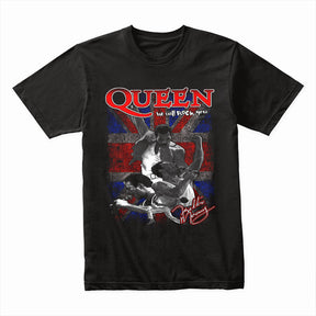 Queen "We Will Rock You" Freddie Mercury Tribute T-Shirt