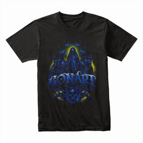 "Dark Ritual" Gothic Horror-Inspired Graphic T-Shirt