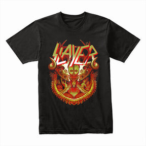 Slayer-Inspired "Hellborn Crest" Demonic Graphic T-Shirt