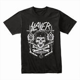 Slayer-Inspired "Skull of Chaos" Heavy Metal Graphic T-Shirt