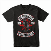 Slipknot "Des Moines, Iowa" Goat Pentagram Heavy Metal T-Shirt
