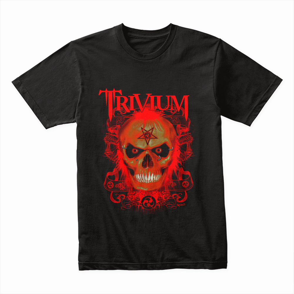 Trivium Demon Skull Metal T-Shirt – Hellfire and Heavy Metal