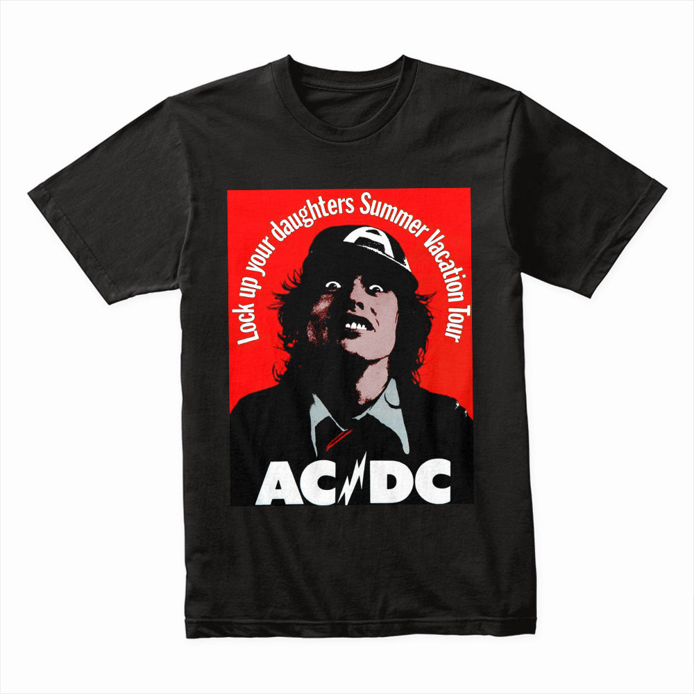 AC/DC "Lock Up Your Daughters" Summer Vacation Tour T-Shirt – Vintage Rock Tribute