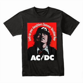 AC/DC "Lock Up Your Daughters" Summer Vacation Tour T-Shirt – Vintage Rock Tribute