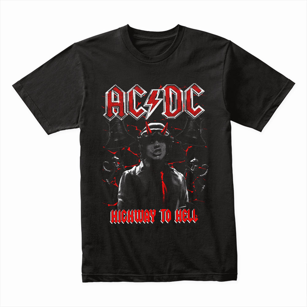 AC/DC "Highway to Hell" Angus Young T-Shirt – Classic Rock Tribute
