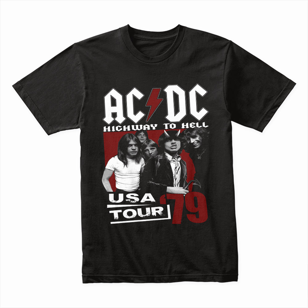 AC/DC "Highway to Hell" 1979 USA Tour T-Shirt – Classic Rock Legends