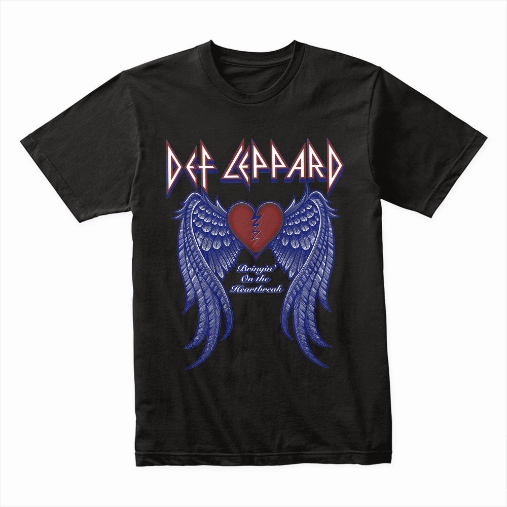Def Leppard "Bringin’ On the Heartbreak" T-Shirt – Winged Heart Rock Tribute