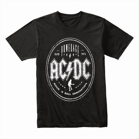 AC/DC Powerage Vintage Rock T-Shirt – Black