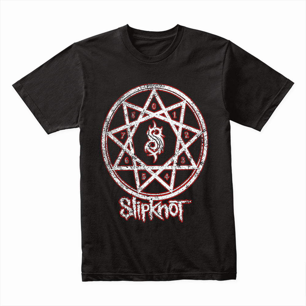 Slipknot Distressed Pentagram Graphic T-Shirt