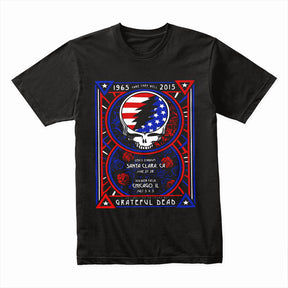 Grateful Dead 50th Anniversary Fare Thee Well T-Shirt – Iconic Tribute Tee