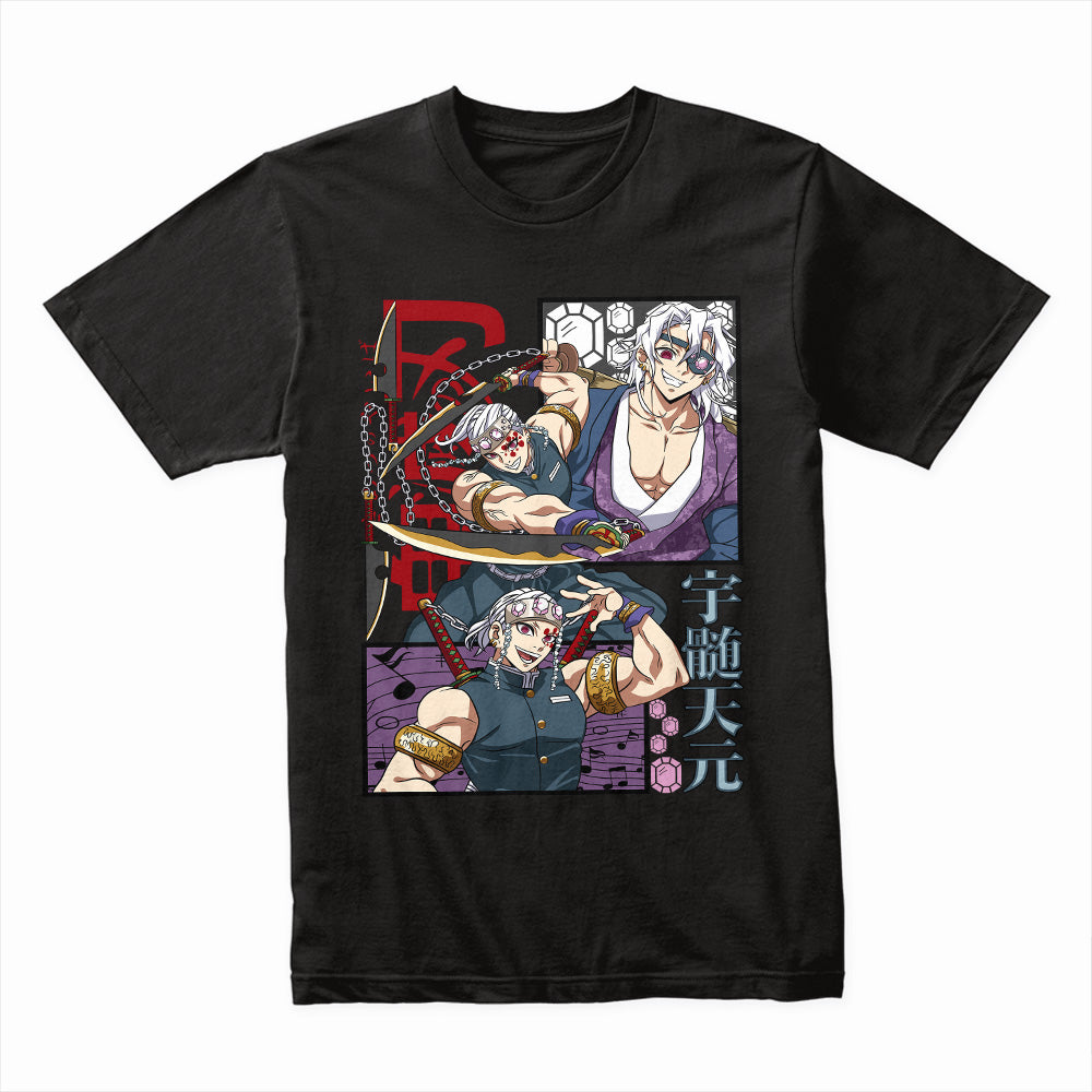 Tengen Uzui "Sound Hashira" T-Shirt – Demon Slayer Anime Aesthetic Tee