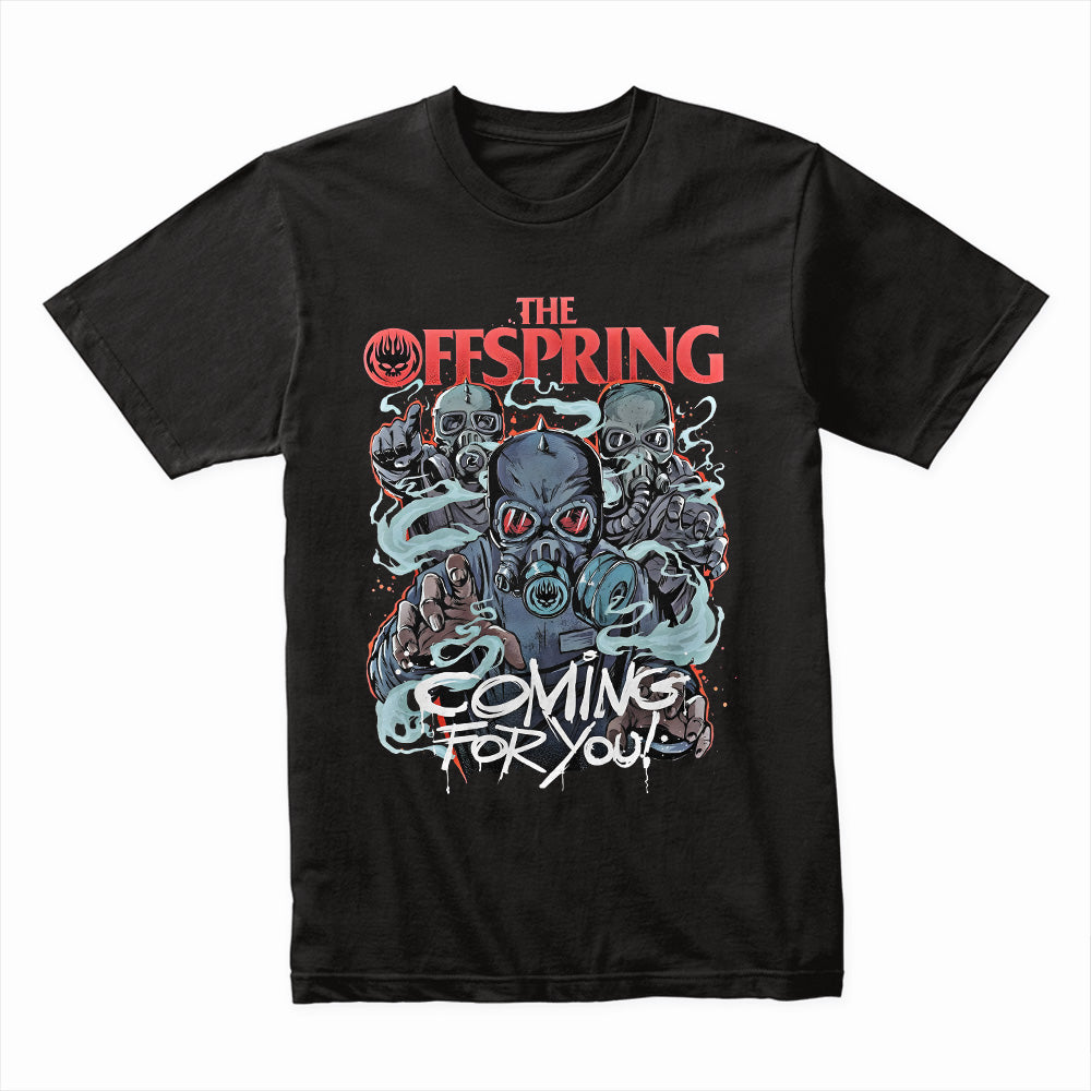 The Offspring "Coming for You" Gas Mask Soldiers Punk Rock T-Shirt