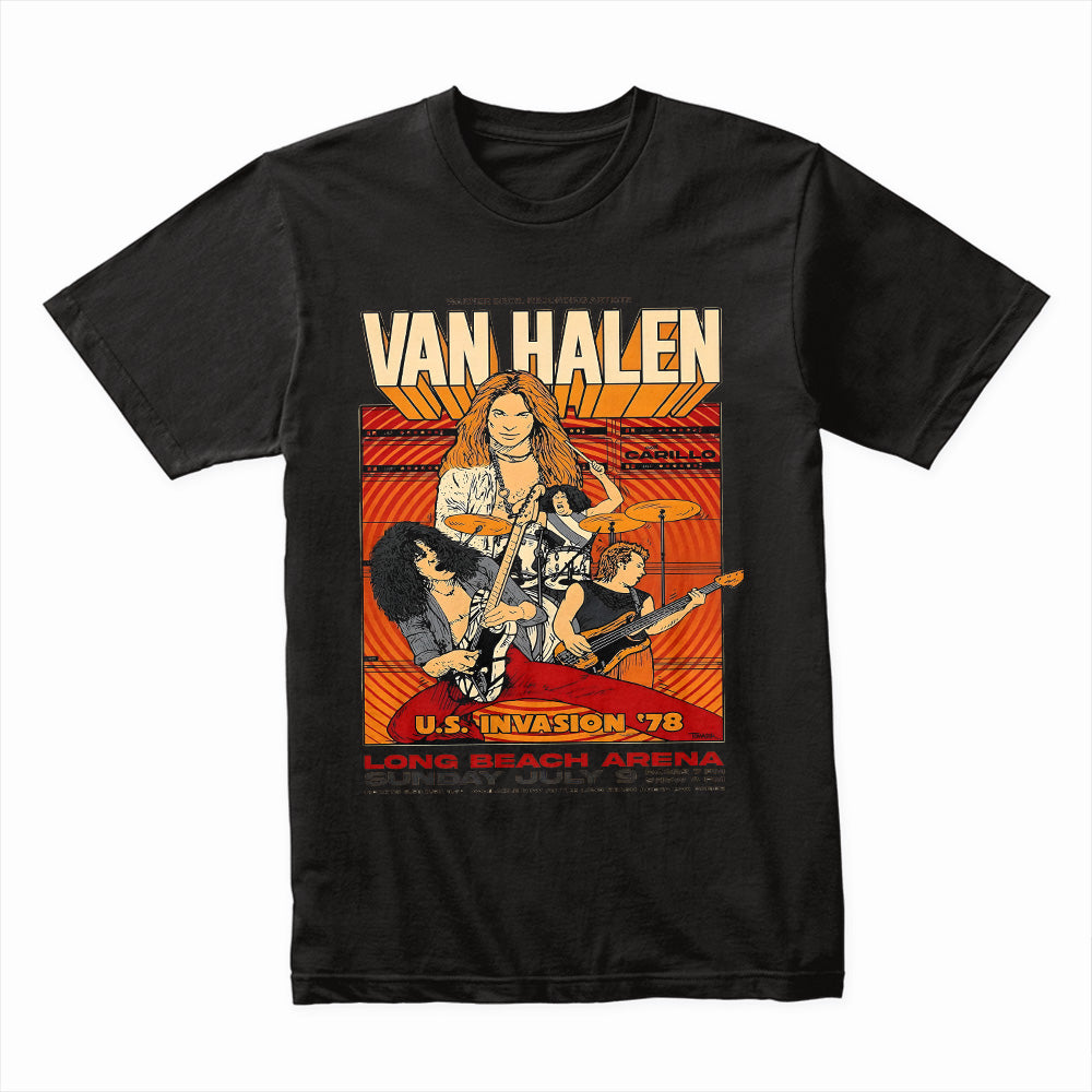 Van Halen "U.S. Invasion '78" Long Beach Arena Tour T-Shirt