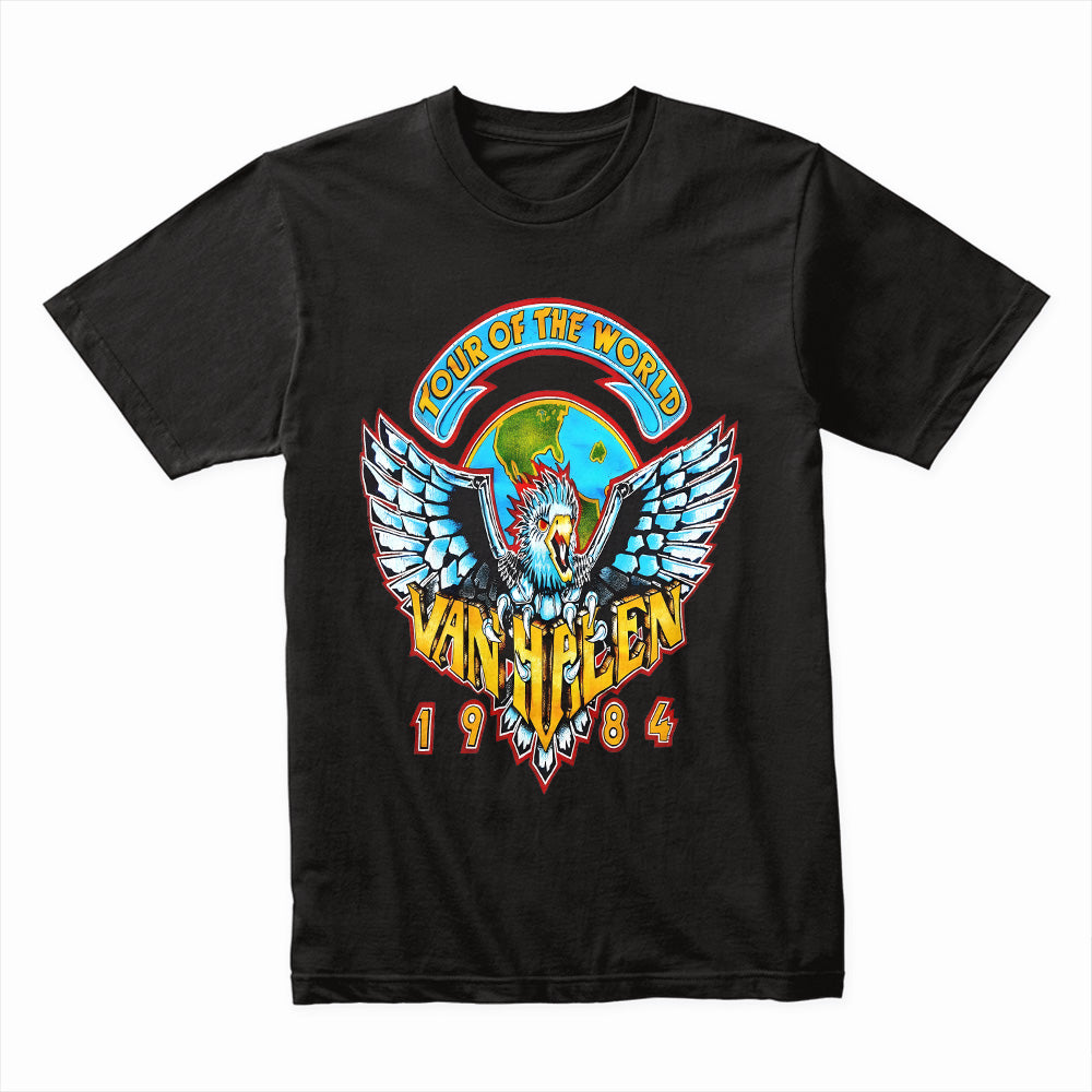 Van Halen "Tour of the World 1984" Vintage Rock T-Shirt