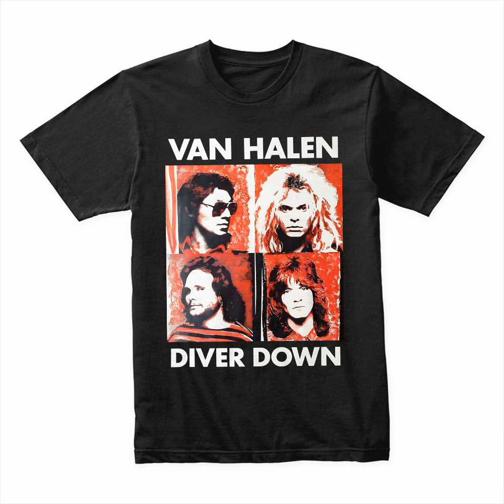 Van Halen "Diver Down" Retro Rock T-Shirt