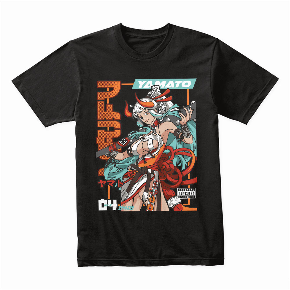Yamato One Piece Waifu T-Shirt – Bold Samurai Warrior Anime Design